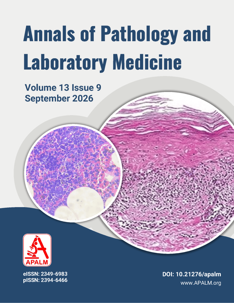Annals of Pathology and Laboratory Medicine Vol 13 Issue 9 September 2026